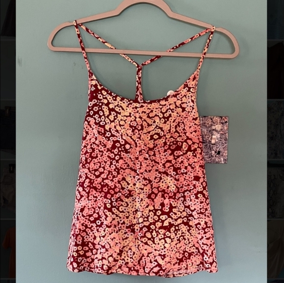 EUC, Threads 4 Thought Spaghetti string Racer Back Tank Top Size Lg - Picture 1 of 4